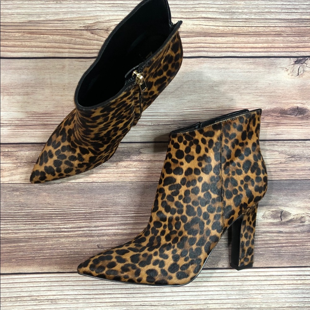 MARC FISHER Mellaly Genuine Calf Hair Booties